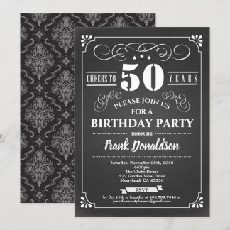 50. Geburtstag Vintag einladen. Bis zu 50 Jahre Einladung