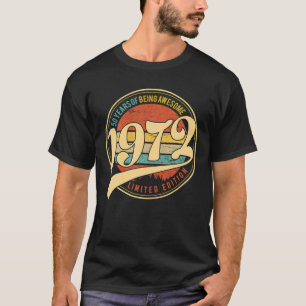 50. Geburtstag Vintage 1972 Limitierte Auflage 50. T-Shirt