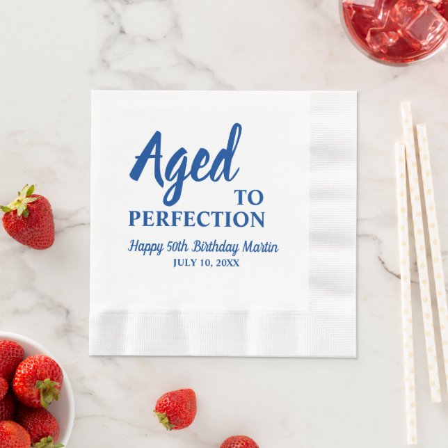 50. Geburtstag von Napkins Serviette (Beispiel)