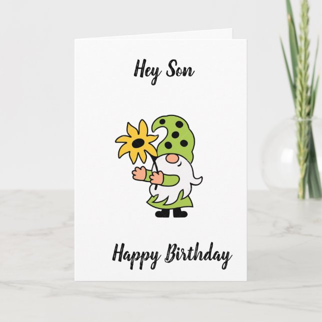 **50. GEBURTSTAG** ZU SON VOM COOLEN GNOME KARTE (Vorderseite)