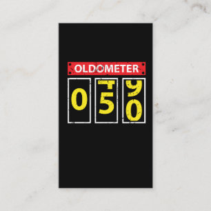 50. Geburtstags-Geschenk 50 Jahre Oldometer Visitenkarte