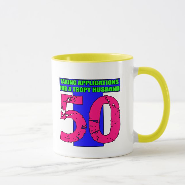 50. Geburtstags-Geschenke Tasse (Rechts)