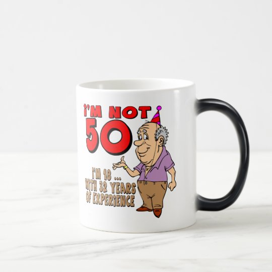 50. Geburtstags-Geschenke Verwandlungstasse