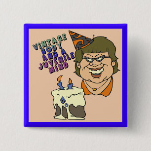 50. Geburtstags-Knopf Button