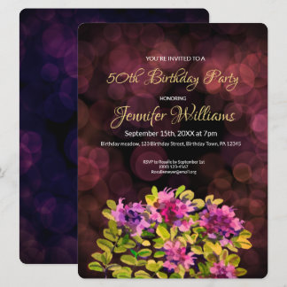 50. Geburtstagseinladung thyme Einladung