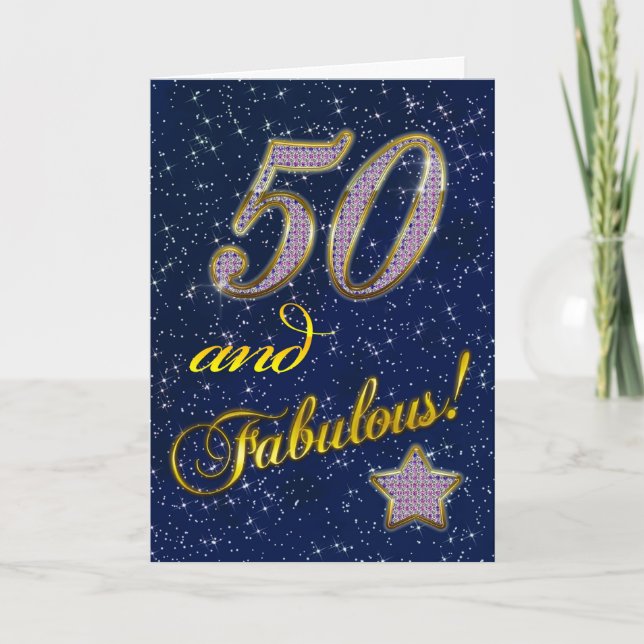 50. Geburtstagsfeier Einladung (Vorderseite)