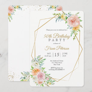 50. Geburtstagsfeier für sie Einladung