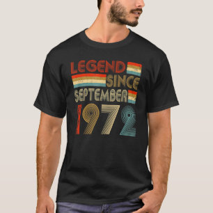 50. Geburtstagsfeier Seit September 1972 50 Jahr T-Shirt
