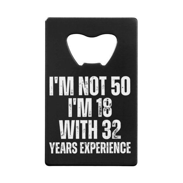 50. Geburtstagsfest Geldbeutel Flaschenöffner (Vorderseite)