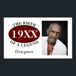 50. Geburtstagsfoto Vorlage Geburt einer Legende Poster<br><div class="desc">Personalisierte 50. Geburtstags-Poster-Fotovorlage zur "Geburt einer Legende". Fügen Sie den Namen mit unserer einfachen Vorlage hinzu. Wir haben auch eine Reihe von Geschenken und Party-Vorräten,  um zu entsprechen.</div>