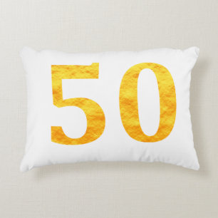 50. Geburtstagsgeschenk 50 Jahre altes fünfzigstes Dekokissen