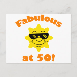 50. Geburtstagsgeschenk Postkarte