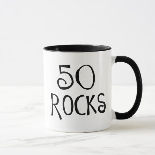50. Geburtstagsgeschenke, 50 FELSEN Tasse