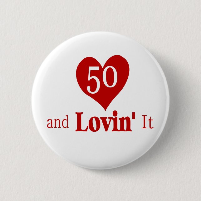 50. Geburtstagskarte Button (Vorderseite)