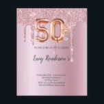 50. Geburtstagskarte für sie<br><div class="desc">Budget 50. Geburtstag Silber Glitzer Einladung Eine moderne,  stilvolle und glamouröse Einladung zu einer 50. Geburtstagsfeier. Eine Rose aus Imitaten,  die mit Glitzer verstaubt ist. Personalisieren Sie Ihren Namen und Ihre Party-Daten und fügen Sie diese hinzu. Nummer 50 wird mit einem Schriftart im Ballonstil geschrieben,  vorne Skript.</div>
