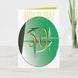 50. Geburtstagskarte Karte