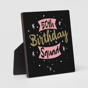 50. Geburtstagskolade Fotoplatte