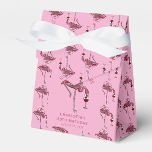 50. Geburtstagsparty 50 und Fabulous Flamingo Geschenkschachtel