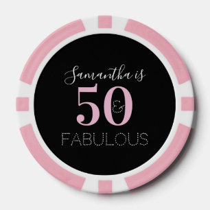 50. Geburtstagsparty 50 und sagenhaftes Black Pink Pokerchips