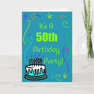 50. Geburtstagsparty Einladung