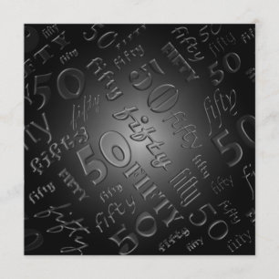 50. Geburtstagsparty Einladung