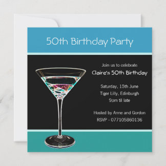 50. Geburtstagsparty Einladung