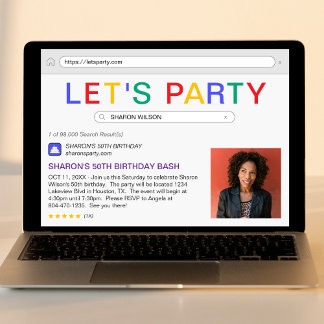 50. Geburtstagsparty Einladung