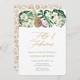 50. Geburtstagsparty Einladung