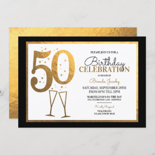 50. Geburtstagsparty Einladungen