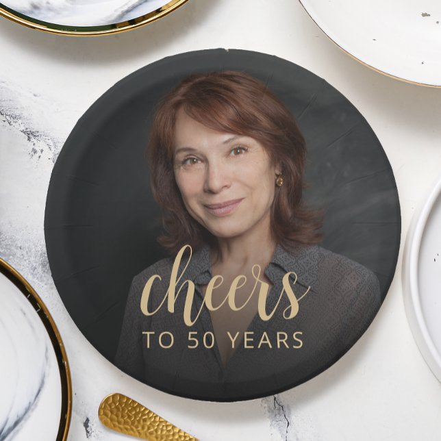 50. Geburtstagsparty Foto Cheers Pappteller (Von Creator hochgeladen)
