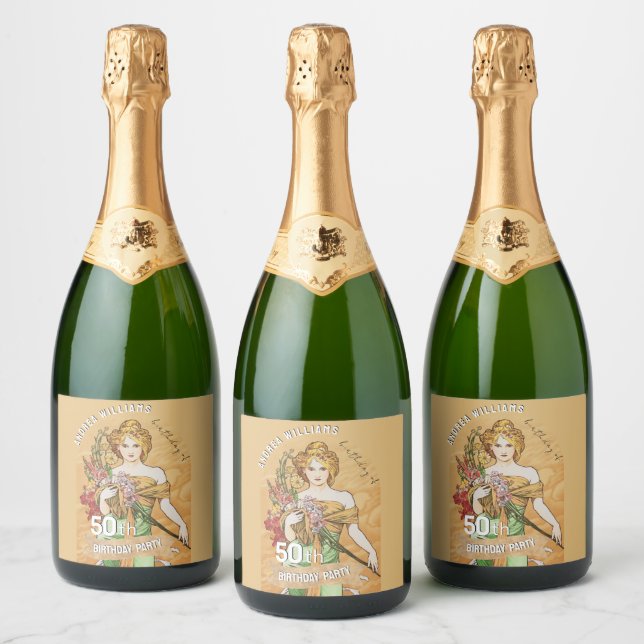 50. Geburtstagsparty, Frühlingsgöttin, Vintage Kun (Flaschen)