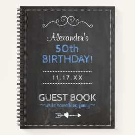 50. Geburtstagsparty Gästebuch Personalisiert | Notizbuch