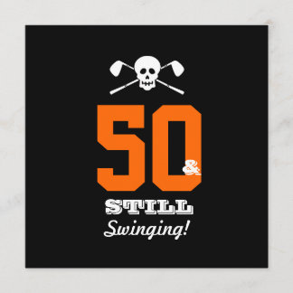 50. Geburtstagsparty Golf - noch schwingen! Einladung