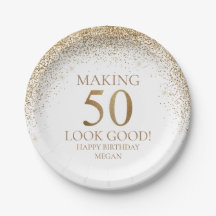 50. Geburtstagsparty im Gold Glitzer