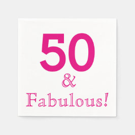 50. Geburtstagsparty Paper Napkins Serviette