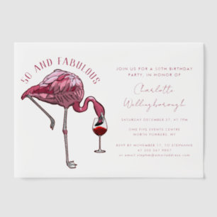 50. Geburtstagsparty Pink Flamingo 50 und Fab