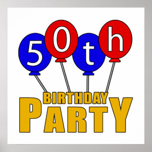 50. Geburtstagsparty Poster
