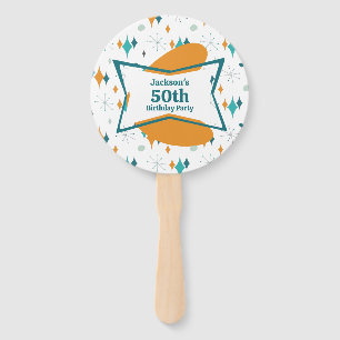 50. Geburtstagsparty Retro Mitte Jahrhundert jedes Fächer