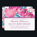 50. Geburtstagsparty Stilvolles rosa Blumenmuster Einladung<br><div class="desc">Dieses stilvolle Design zeichnet sich durch hübsche Aquarellfarben-Rosa-Blumenmuster aus. Hier erhalten Sie personalisierte Informationen zum 50. Geburtstag. Personalisiert durch das Editieren des Textes in der Textbox,  zum #Geburtstagsparty #50 Geburtstag #fünfzig #fünfzigGeburtstag #50. #50. Geburtstagsparty #50.0000 Einladungen #invitations #calls #born #born #born #born #born</div>