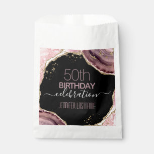 50. Geburtstagsparty Stone und Gold Gefälligkeitsa Geschenktütchen