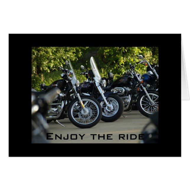 "50." GENIESSEN SIE DEN RIDE (Vorderseite (Horizontal))