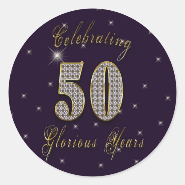 50 Glorious Years - Celebration Stickers (Vorderseite)