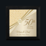 50. Gold Diamond Jubiläum Erinnerungskiste<br><div class="desc">50. Gold Diamond Jubiläum Design Keepake Geschenkboxen bereit für Sie zu personalisieren. Dieses Design funktioniert gut für andere Veranstaltungen und Anlässe wie Geburtstag, Hochzeit, Verlobung, Abschluss, Ruhestand, etc.. indem Sie einfach den Text ändern. 😊 Dieses Produkt ist zu 100% benutzerdefinierbar. Grafik und/oder Text können hinzugefügt, gelöscht, verschoben, verändert, verändert, gedreht...</div>