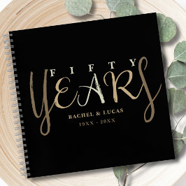 50. Gold Wedding Anniversary Gast Book Notizbuch