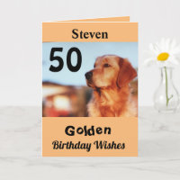 50. Golden Birthday wünscht Niedliche Retriever