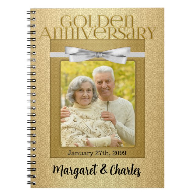 50. Golden Wedding Annivsersary Guest Notizblock (Vorderseite)
