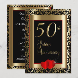 50. goldene Hochzeit DIY Text Einladung