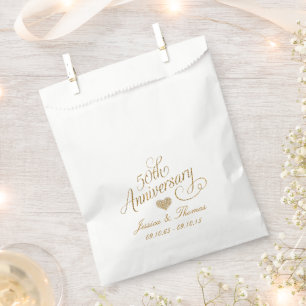 50. goldene Hochzeit Geschentüten Geschenktütchen