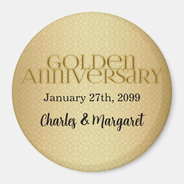 50. Goldene Hochzeit Magnet (Vorne)