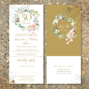 50. Goldene Hochzeitsszenario-UAWG Einladung
